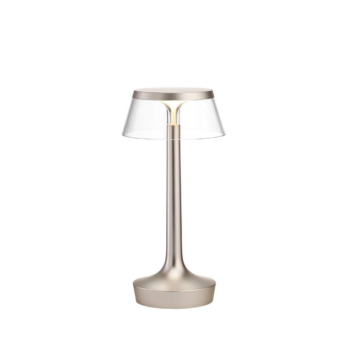 Candeeiro de mesa Bon Jour Unplugged - Matt chrome-transparent - Flos