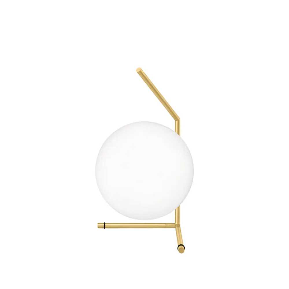 Candeeiro de mesa IC lights T1 low, Latão escovado-opala Flos