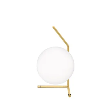 Candeeiro de mesa IC lights T1 low - Latão escovado-opala - Flos