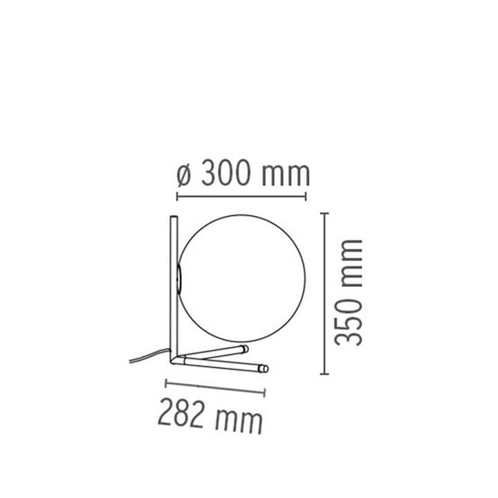 Candeeiro de mesa IC lights T2, Preto-opala Flos