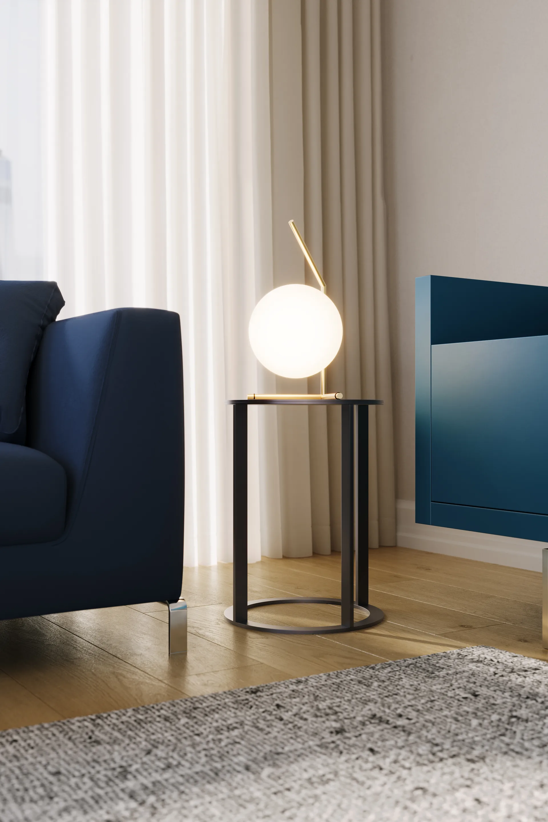 Candeeiro de mesa IC T1 Low 38 cm, Gold Flos