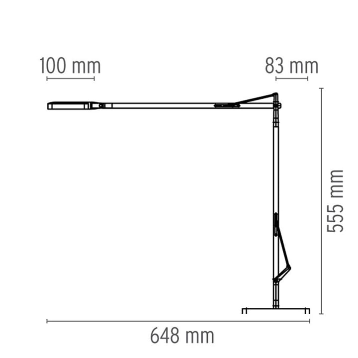 Candeeiro de mesa Kelvin T LED, Antracite Flos