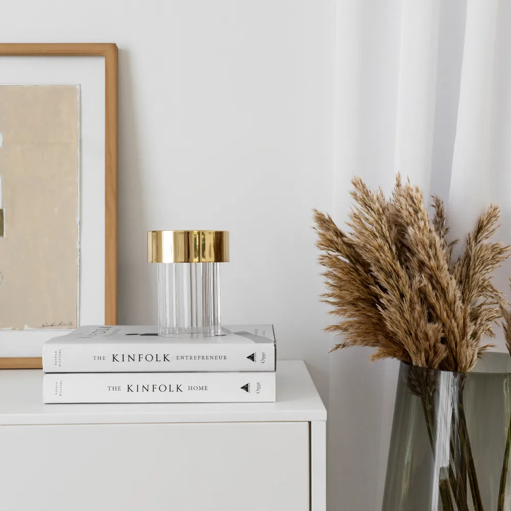 Candeeiro de mesa Last Order Fluted IP20, Latão Flos