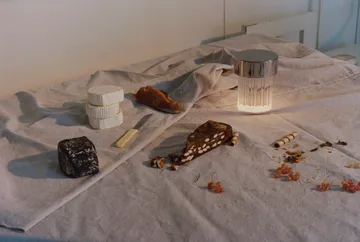 Candeeiro de mesa Last Order Fluted IP55 - Aço inoxidável - Flos