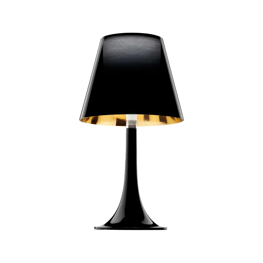 Candeeiro de mesa Miss K, Preto-dourado Flos