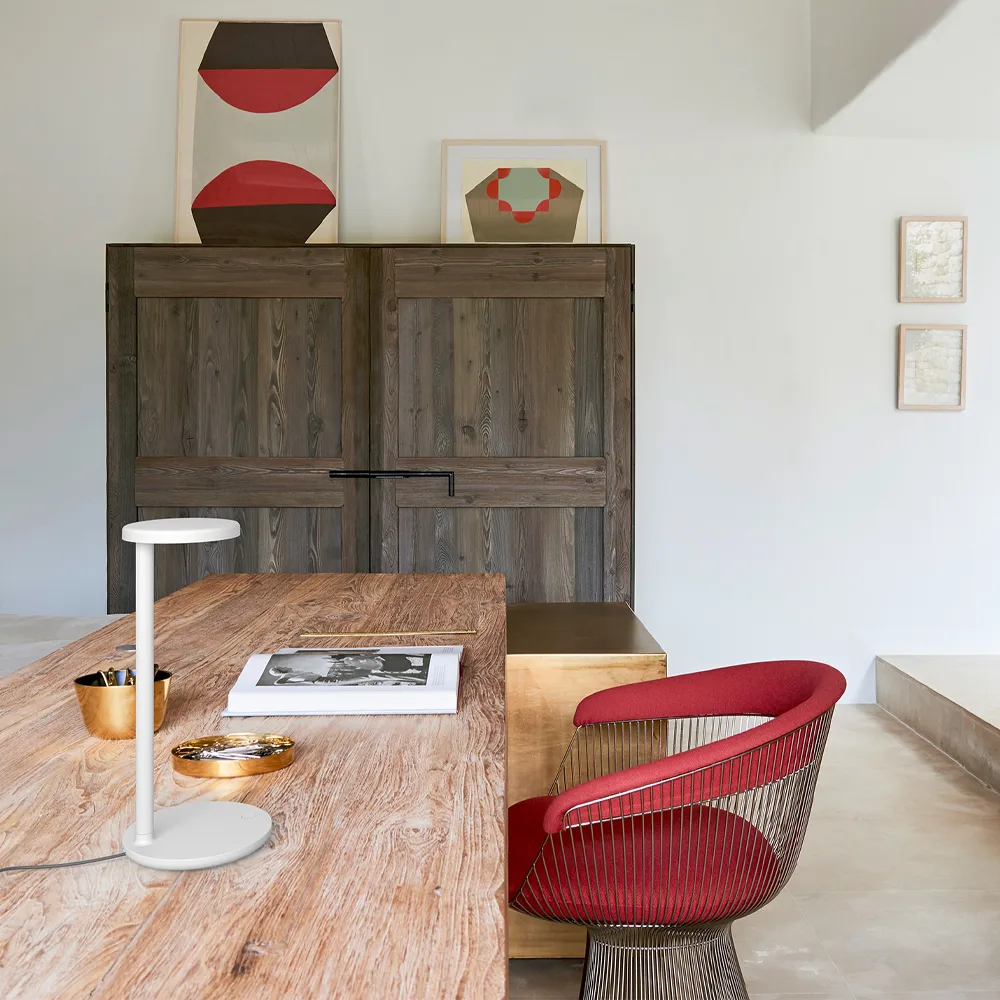 Candeeiro de mesa Oblique, Branco  Flos