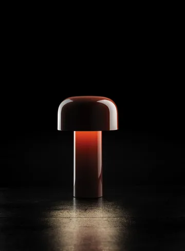 Candeeiro de mesa portátil Bellhop - Vermelho tijolo, IP54 (interior/exterior) - Flos
