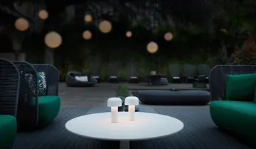 Candeeiro de mesa portátil Bellhop - White - Flos