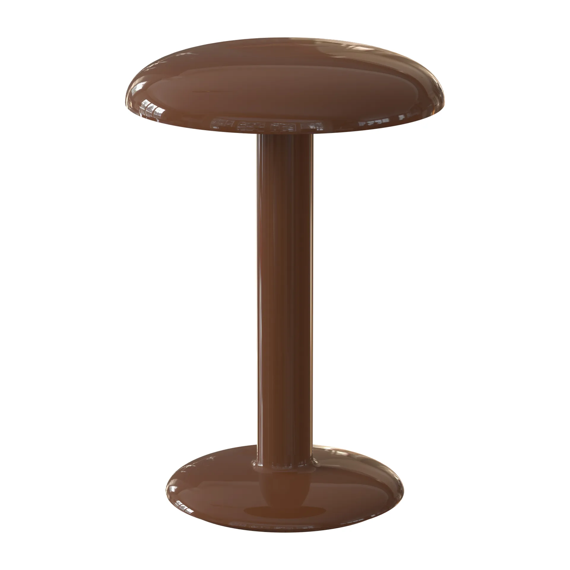 Candeeiro de mesa portátil Gustave Residential, Lacquered brown Flos
