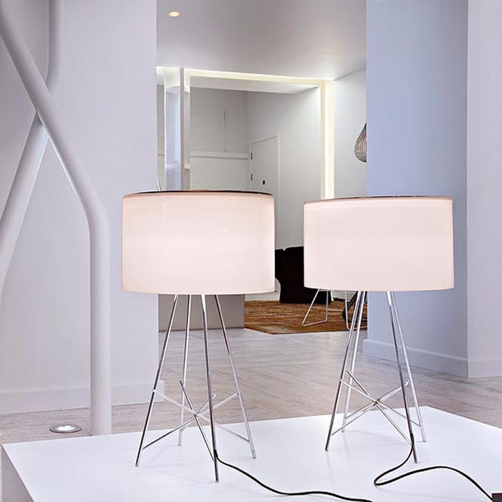 Candeeiro de mesa Ray T, Branco-cromado Flos