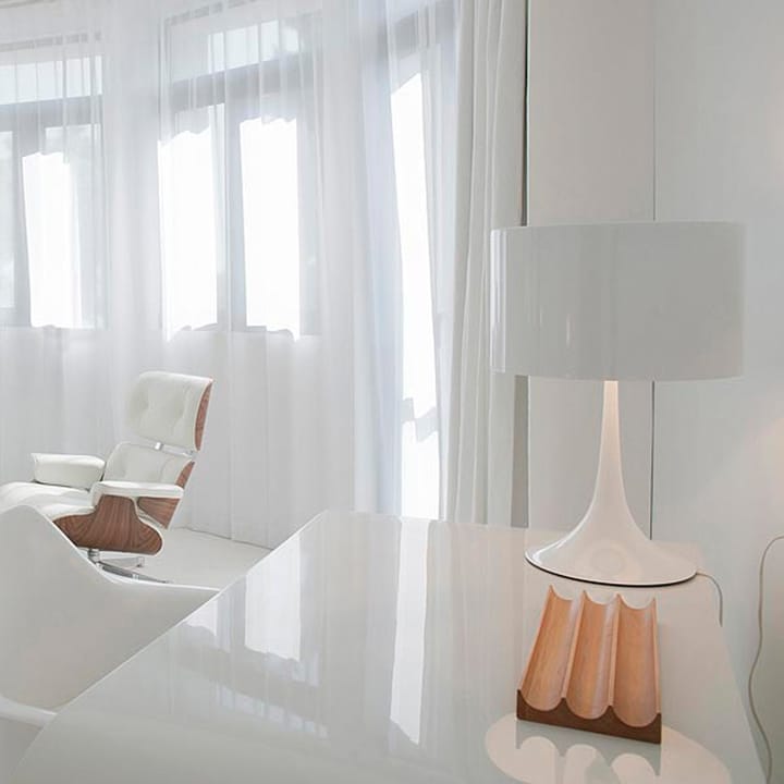 Candeeiro de mesa Spun Light T2, Branco  Flos
