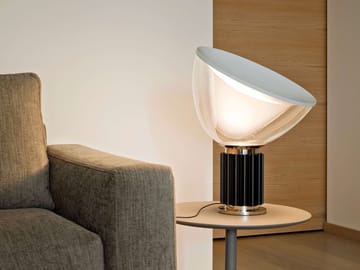 Candeeiro de mesa Taccia PMMA - Preto LED - Flos