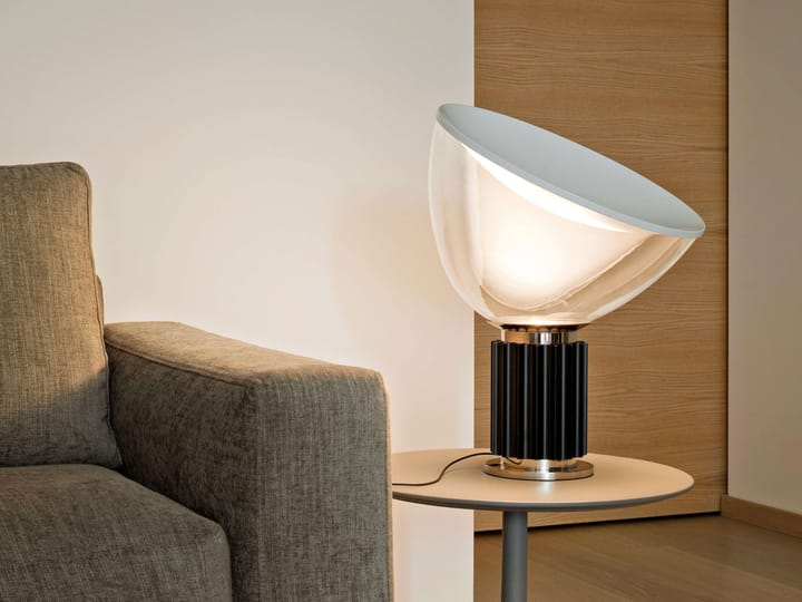 Candeeiro de mesa Taccia PMMA, Preto LED Flos