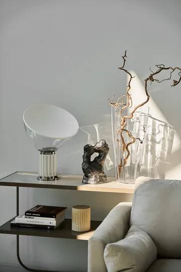 Candeeiro de mesa Taccia Small LED 48,5 cm - Cúpula de vidro Silver - Flos