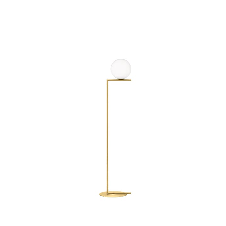 Candeeiro de pé IC lights F1 - Latão escovado-opala - Flos