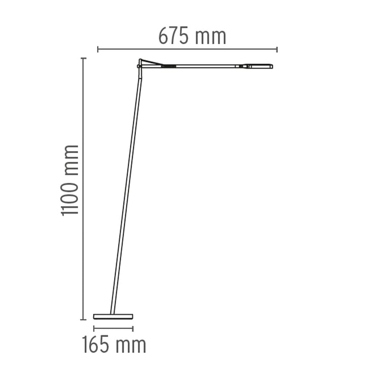 Candeeiro de pé Kelvin F LED, Antracite Flos