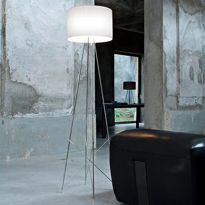 Candeeiro de pé Ray F2, Branco-cromado Flos