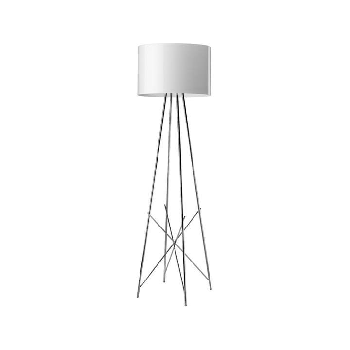 Candeeiro de pé Ray F2 - Branco-cromado - Flos