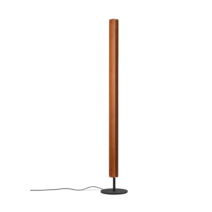 Candeeiro de pé Seki-han 226 cm, Heat treatened ash-black metal Flos