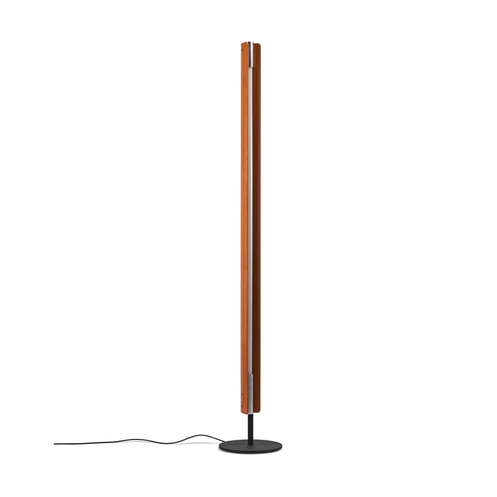 Candeeiro de pé Seki-han 226 cm, Heat treatened ash-black metal Flos