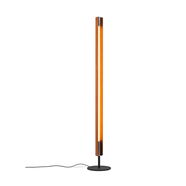 Candeeiro de pé Seki-han 226 cm, Heat treatened ash-black metal Flos