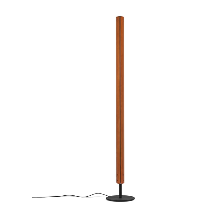 Candeeiro de pé Seki-han 226 cm, Heat treatened ash-black metal Flos