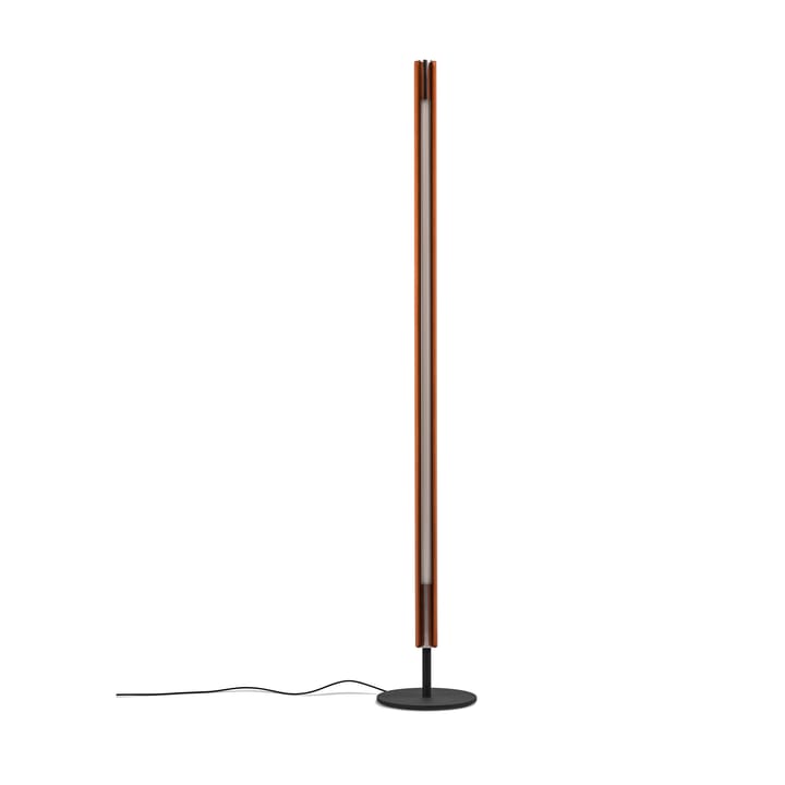 Candeeiro de pé Seki-han 226 cm, Heat treatened ash-black metal Flos
