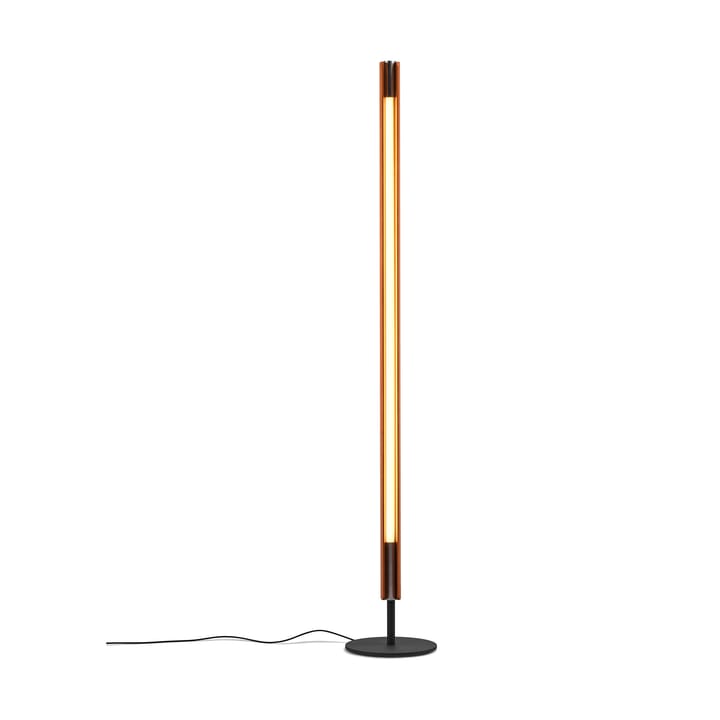 Candeeiro de pé Seki-han 226 cm, Heat treatened ash-black metal Flos