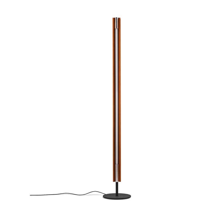 Candeeiro de pé Seki-han 226 cm, Heat treatened ash-black metal Flos
