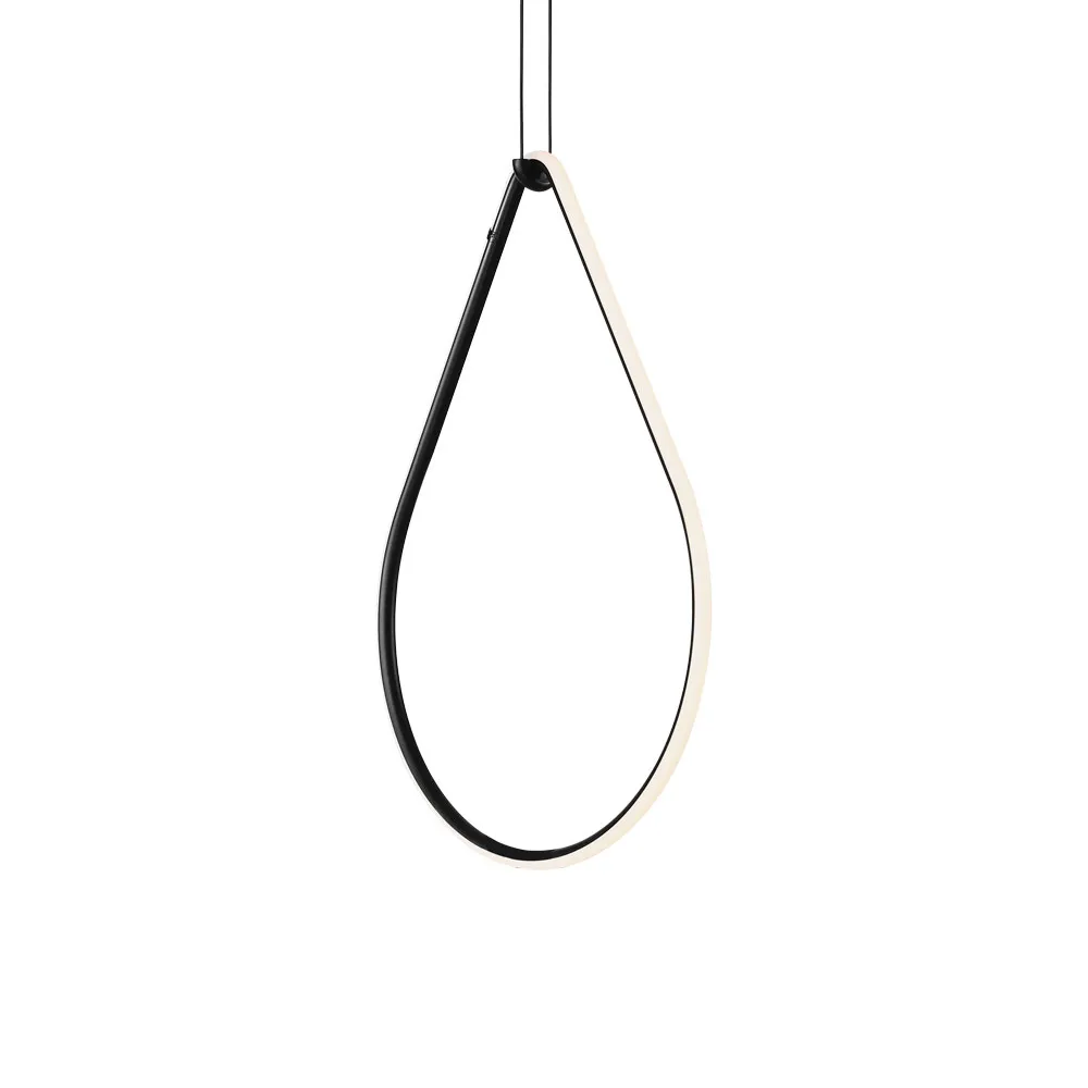 Candeeiro suspenso Arrangements Drop, Black, down Flos