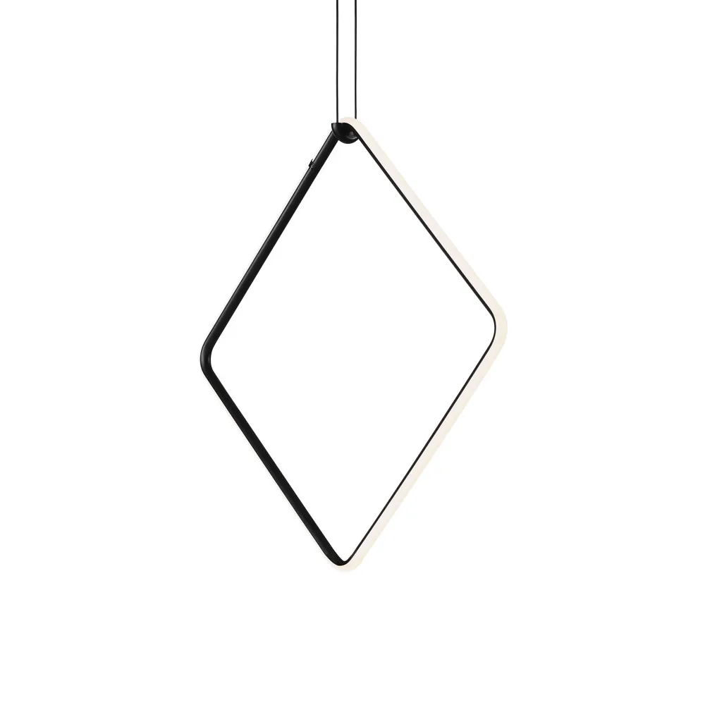 Candeeiro suspenso Arrangements Square, Black, large Flos