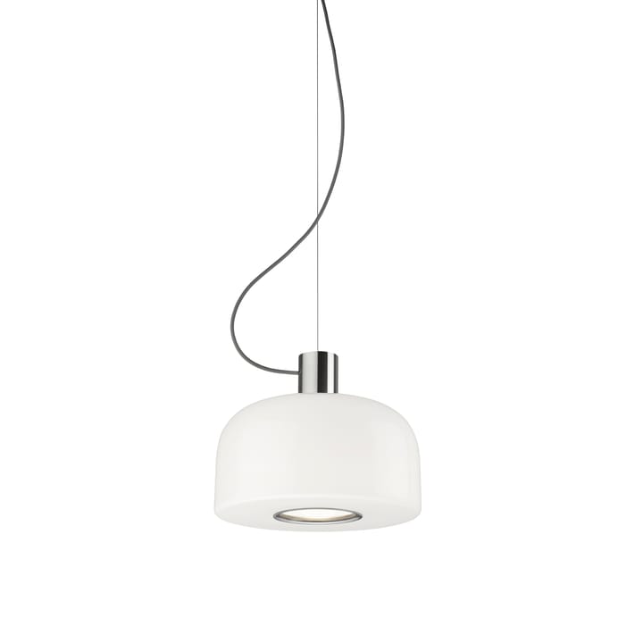Candeeiro suspenso Bellhop Glass S1, Bright aluminum Flos