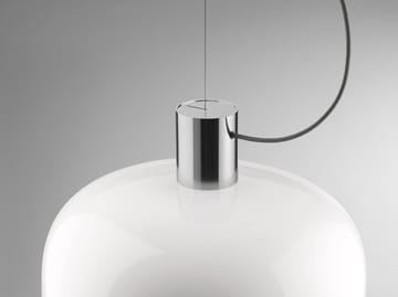 Candeeiro suspenso Bellhop Glass S2 - Bright aluminum - Flos