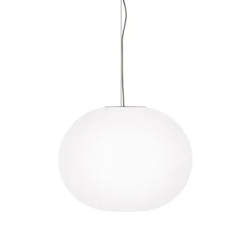 Candeeiro suspenso Glo-ball S2 - Vidro opala branco - Flos
