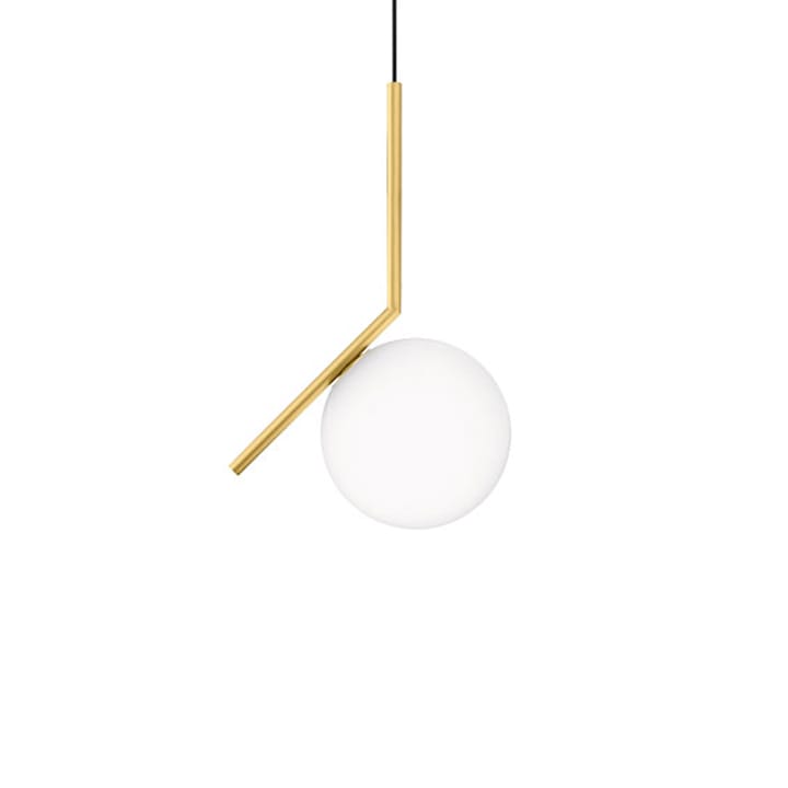 Candeeiro suspenso IC lights S1 - latão escovado-opala - Flos