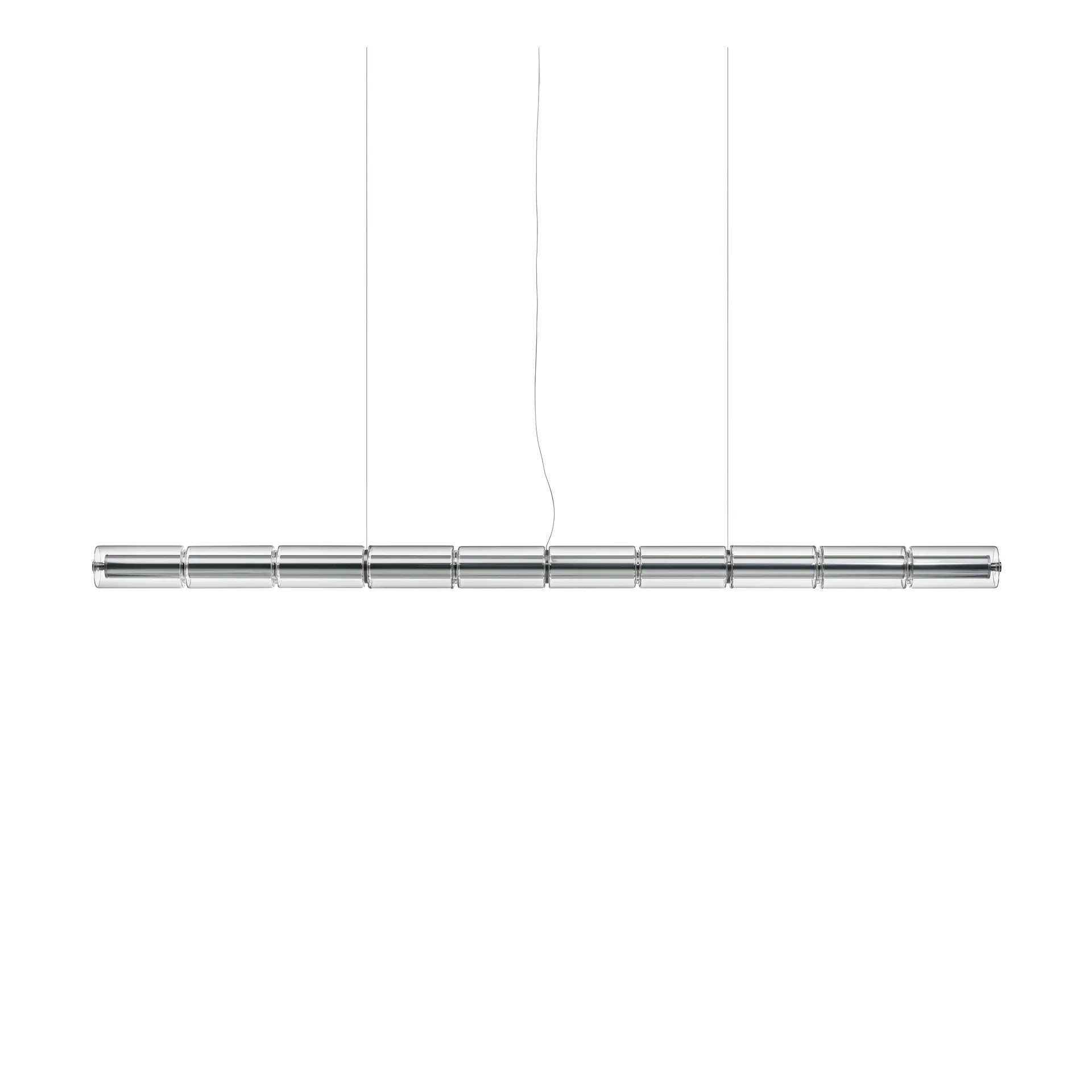 Candeeiro suspenso Luce Cilindrica S2 207,2 cm, Glass Flos