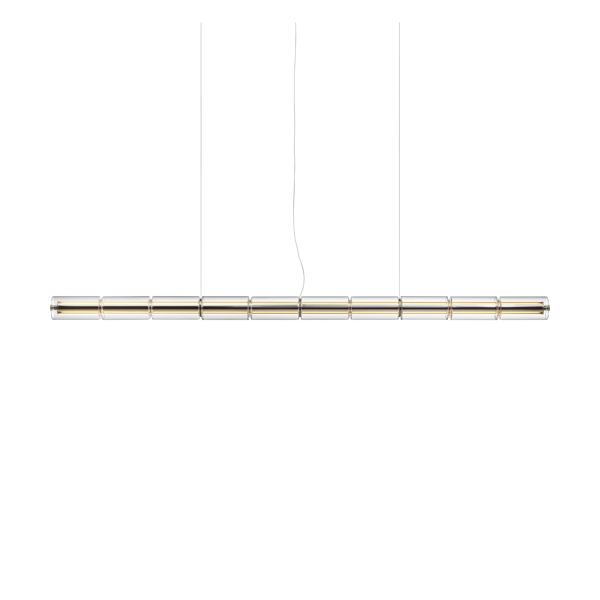 Candeeiro suspenso Luce Cilindrica S2 207,2 cm, Glass Flos