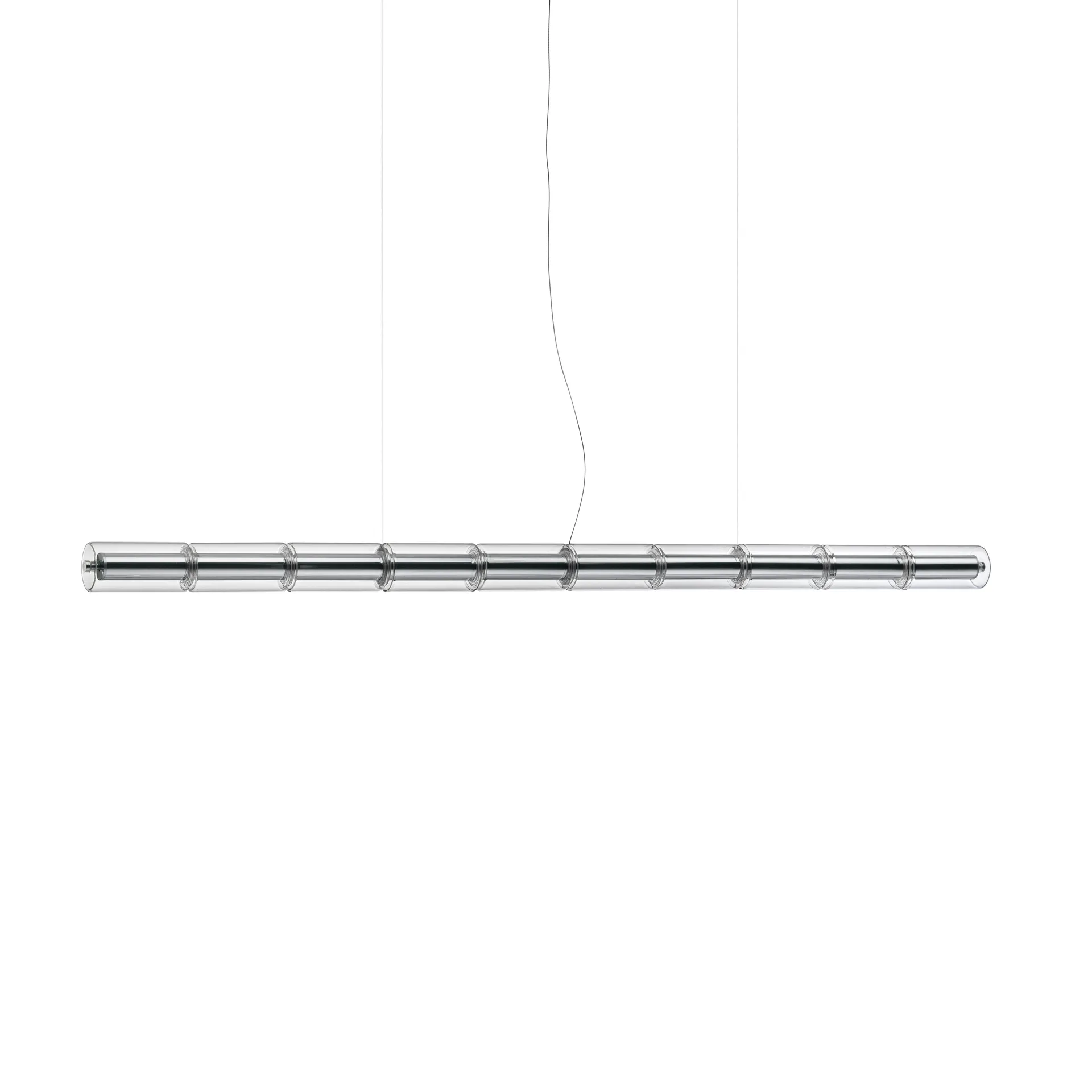 Candeeiro suspenso Luce Cilindrica S2 207,2 cm, Glass Flos