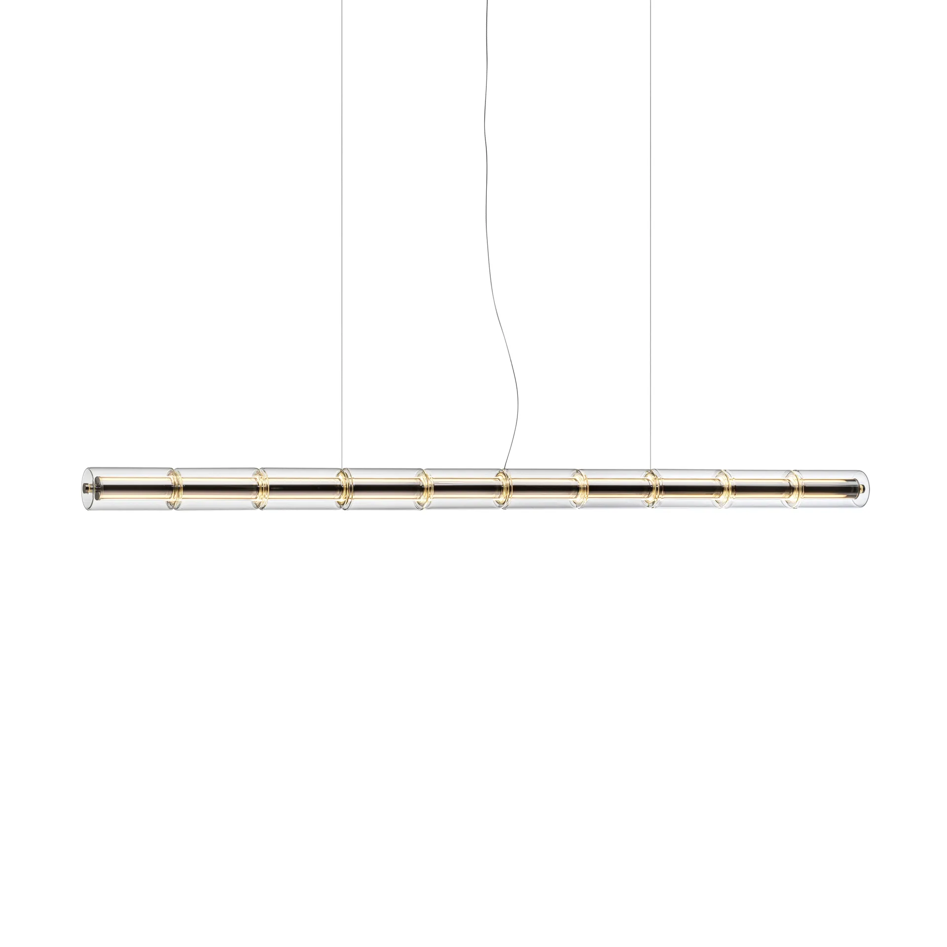 Candeeiro suspenso Luce Cilindrica S2 207,2 cm, Glass Flos