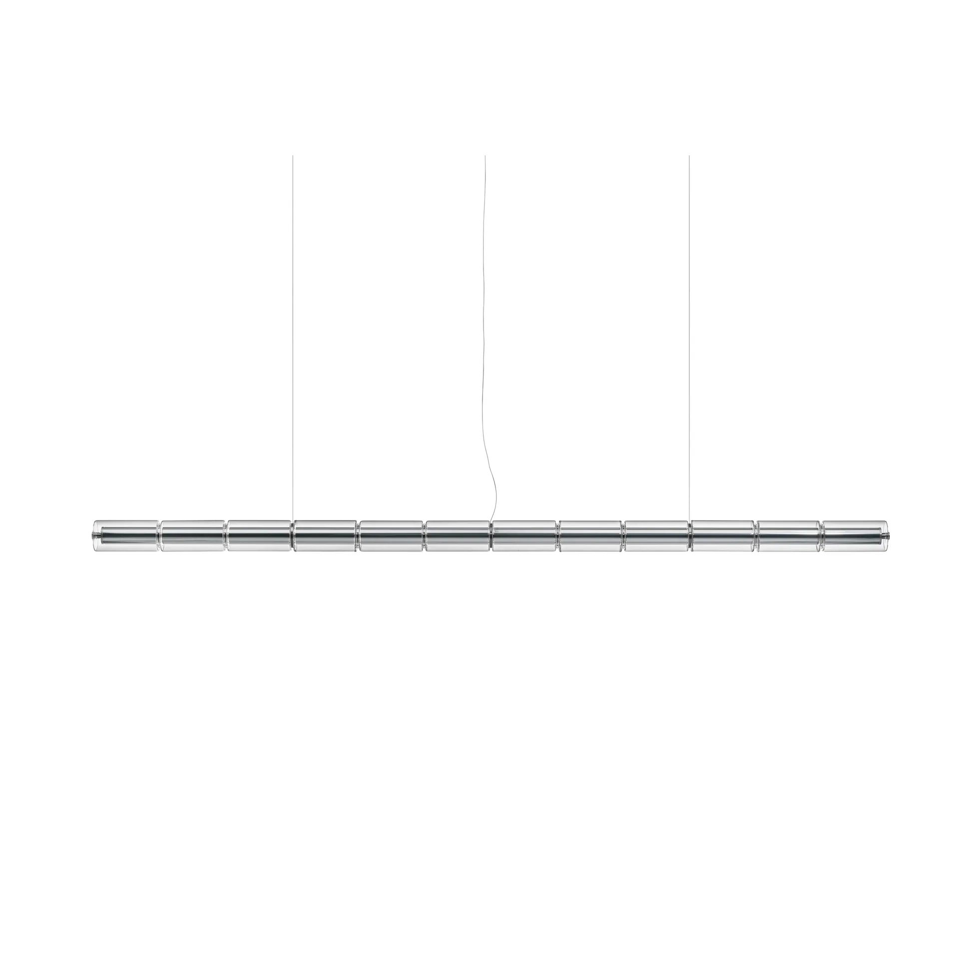 Candeeiro suspenso Luce Cilindrica S3 248,8 cm, Glass Flos