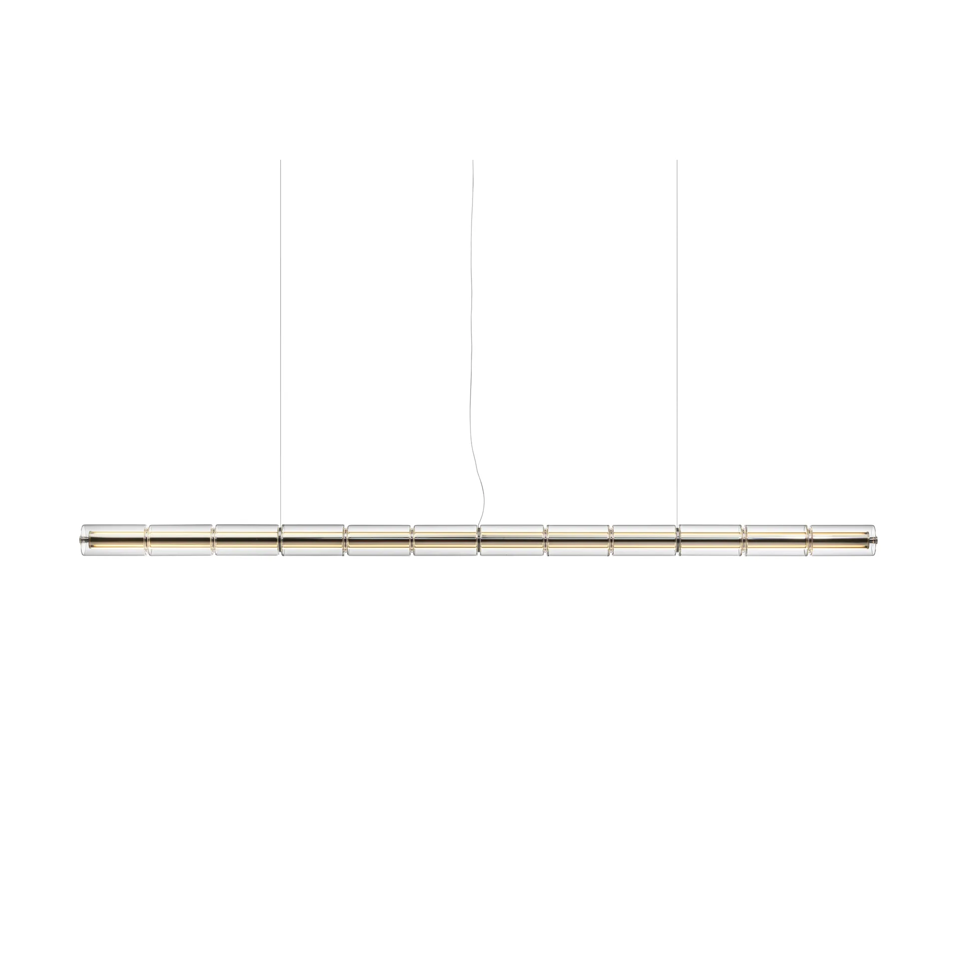 Candeeiro suspenso Luce Cilindrica S3 248,8 cm, Glass Flos