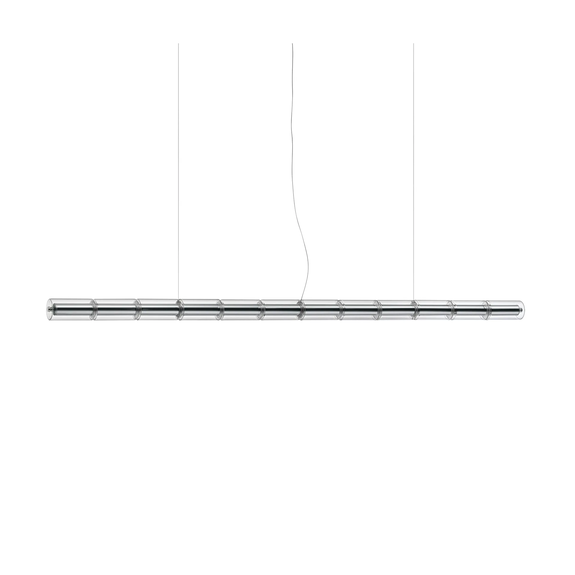 Candeeiro suspenso Luce Cilindrica S3 248,8 cm, Glass Flos