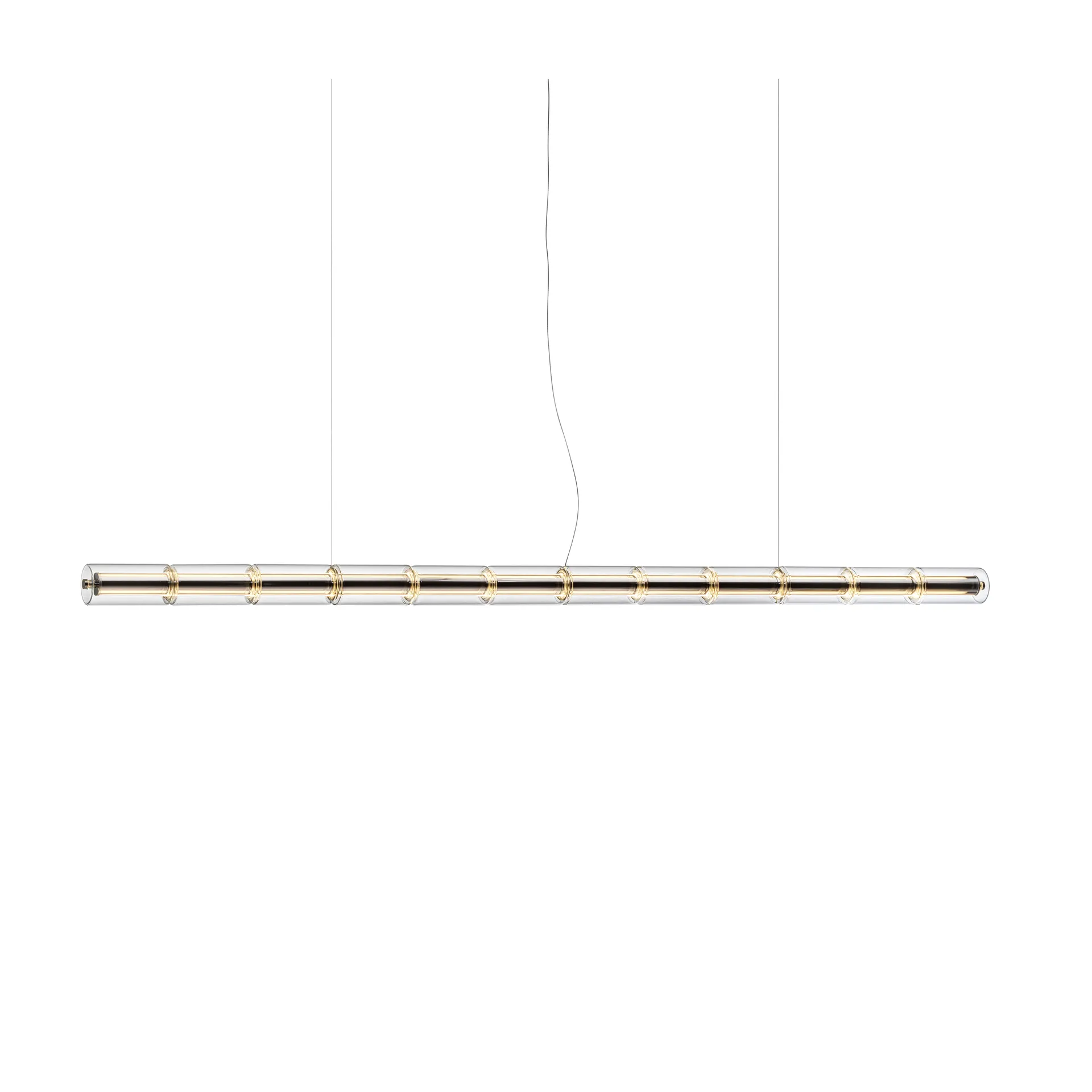 Candeeiro suspenso Luce Cilindrica S3 248,8 cm, Glass Flos