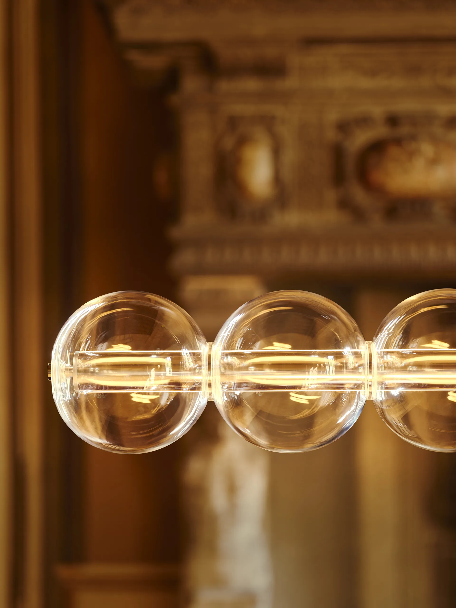 Candeeiro suspenso Luce Sferica S1 165,6 cm, Glass Flos