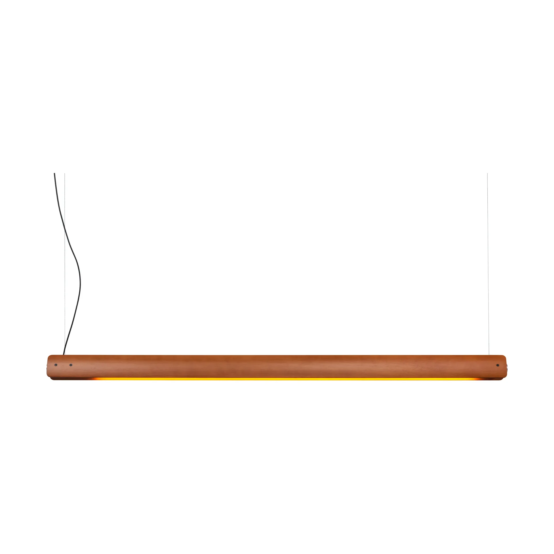 Candeeiro suspenso Seki-han 169,2 cm, Heat treatened ash-black metal Flos