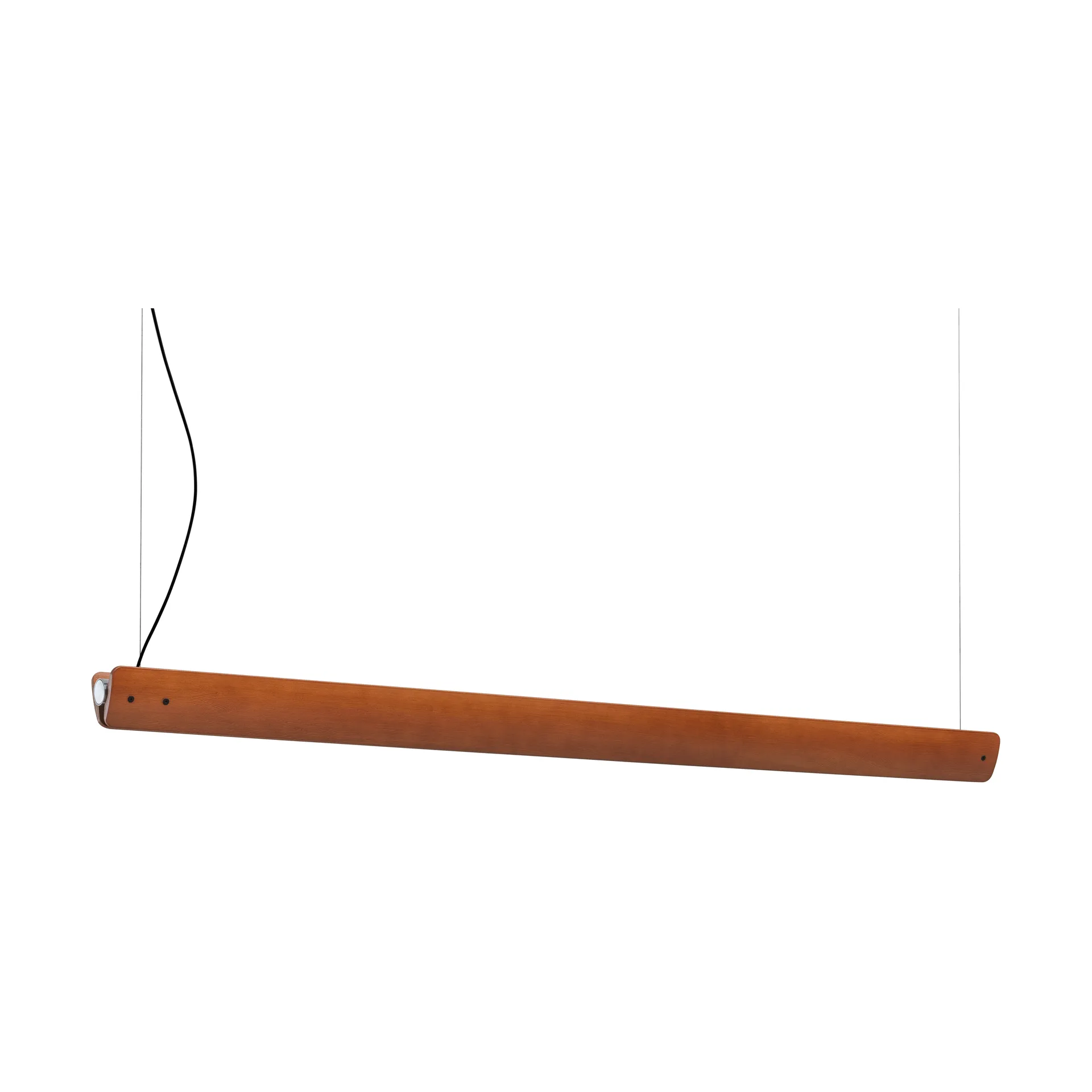Candeeiro suspenso Seki-han 169,2 cm, Heat treatened ash-black metal Flos