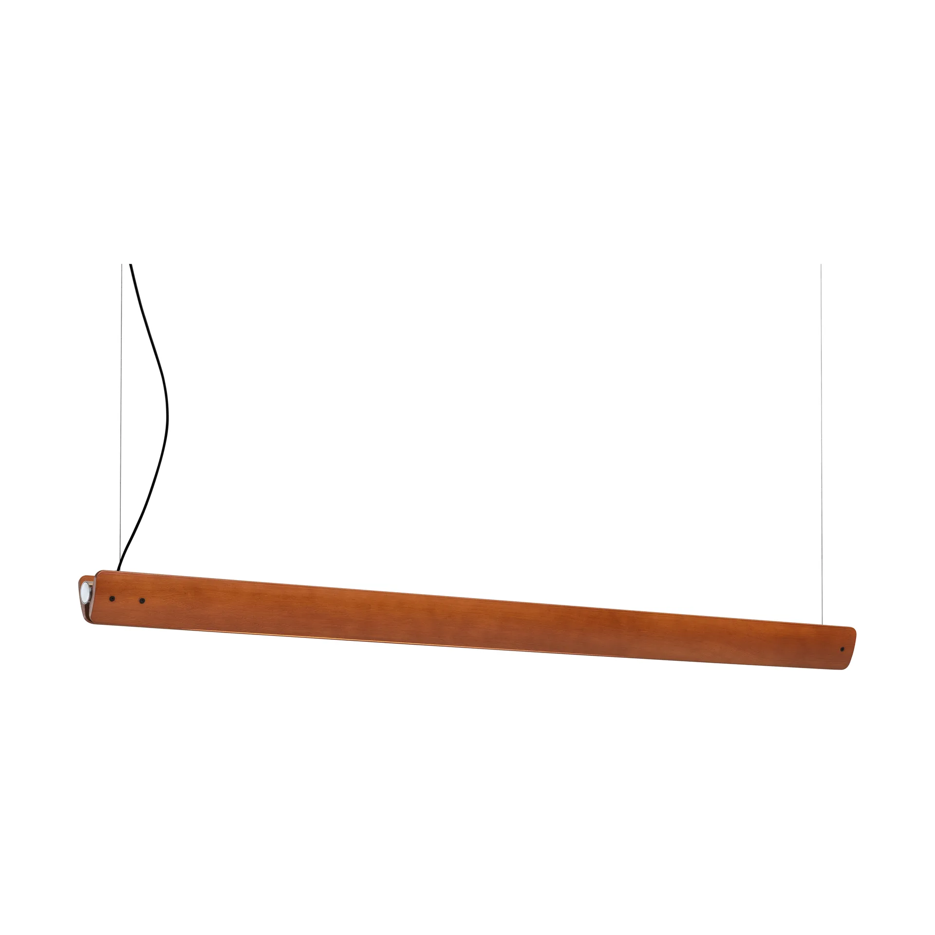 Candeeiro suspenso Seki-han 169,2 cm, Heat treatened ash-black metal Flos