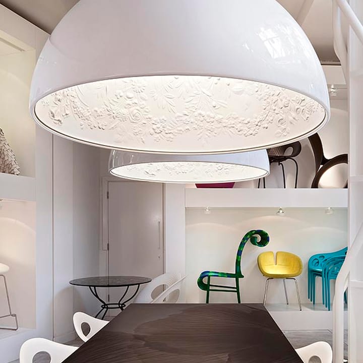 Candeeiro suspenso Skygarden 1, Castanho mate Flos