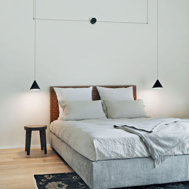 Candeeiro suspenso String Light Cone, Azul, cabo 22 m Flos