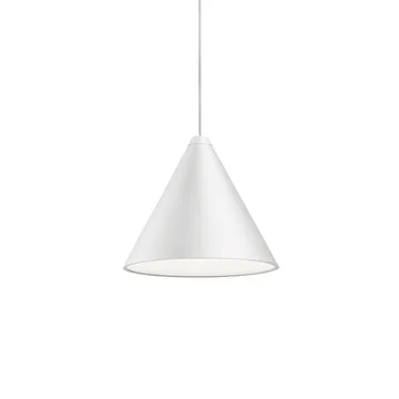 Candeeiro suspenso String Light Cone - Branco, cabo de 12 m - Flos